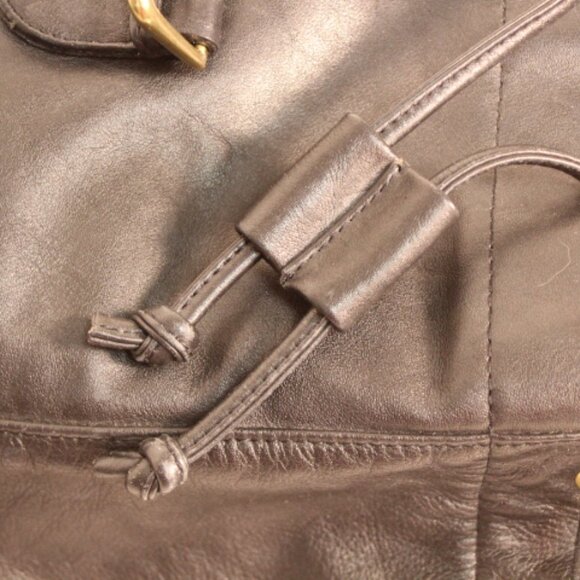 Vintage Virginia Slims Leather Backpack - Picture 15 of 16